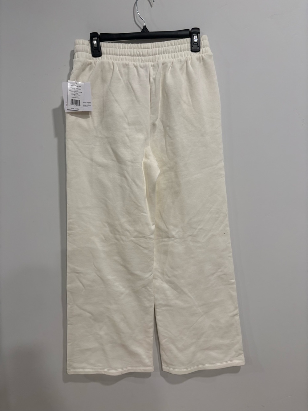 Women's Cream Wide-Leg Pull-On Pants - Picture 5 of 7